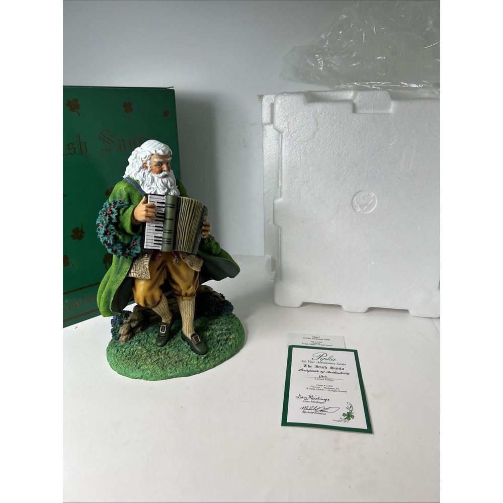 PIPKA 11" Memories Collection 5th Year‎ Anniver. IRISH SANTA #13926  Mint!